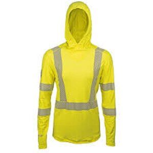 Dragonwear Pro Dry Tech Long Sleeve Hi-Vis Yellow Flame-Resistant Hoodie